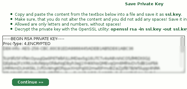 StartSSL Private Key