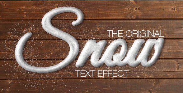 Snow Text Effect