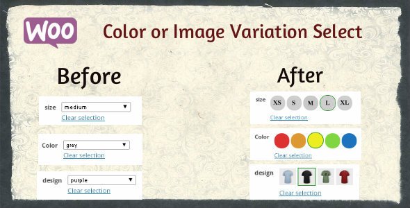 Woocommerce Color or Image Variation Swatches