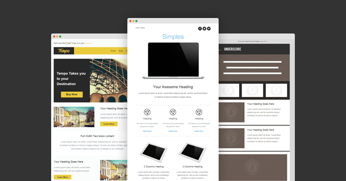7 Stamplia Free Email Templates