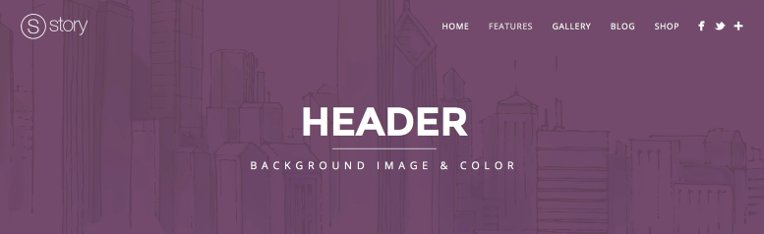 Large Headers Without Background Image