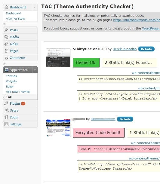 Theme Authenticity Checker