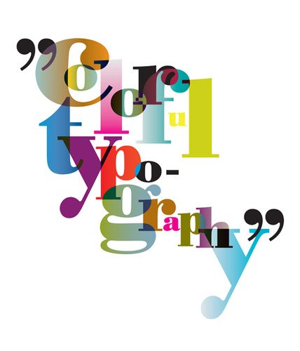 Typography Colorful