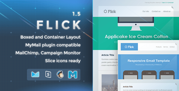  Flick - Responsive E-mail Template 