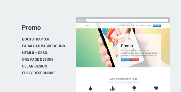 Promo - Landing Page Template