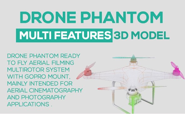 Drone Phantom 3D Model