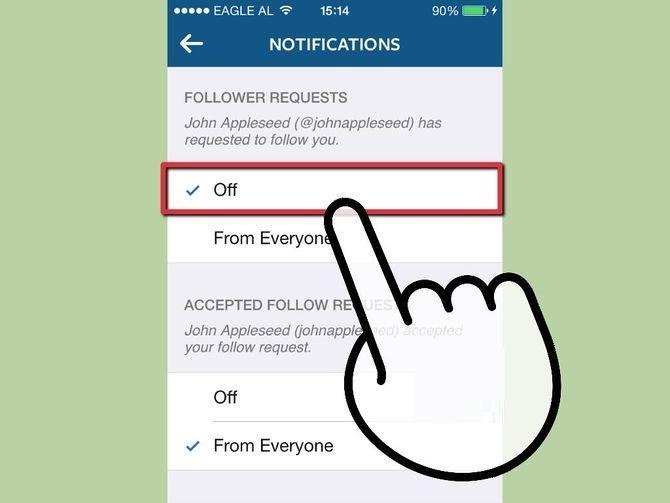 Turn off notification