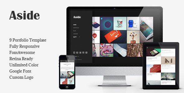 Aside - Photo Portfolio Sidebar HTML Theme