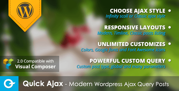 Quick Ajax - Modern WordPress Ajax Query Posts