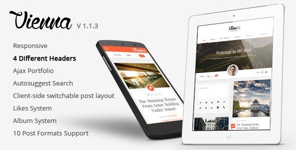 Vienna - Content Focused Personal Blog Theme