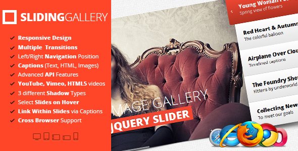 jQuery Sliding Image Gallery