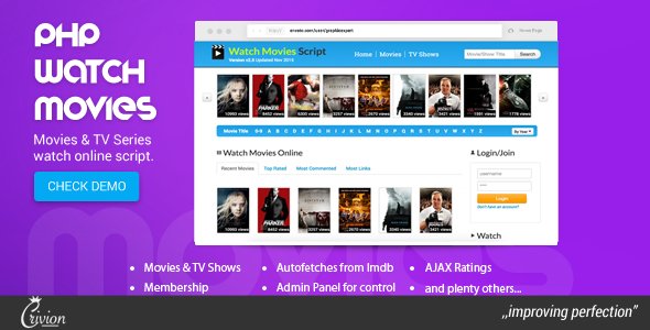 PHP Watch Movies Script