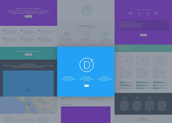 Divi 3 Ships With 20+ Layouts Templates