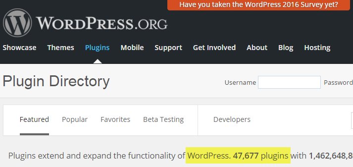 WordPress needs plugins