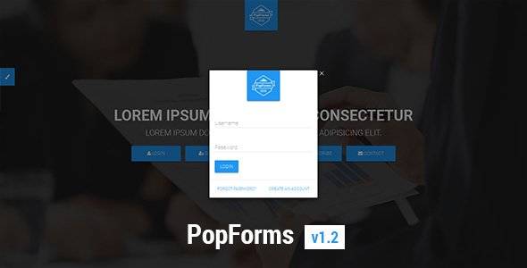 PopForms | Material Design Responsive Bootstrap Modal Form Set