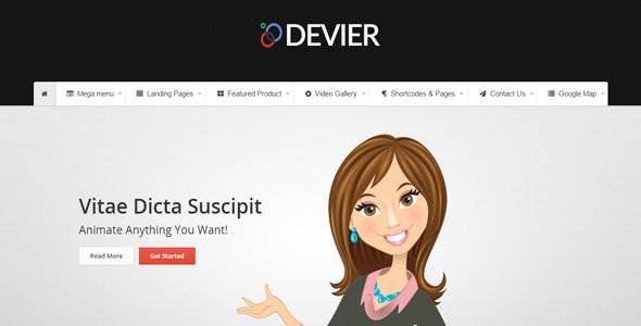 DEVIER - Responsive Bootstrap Template