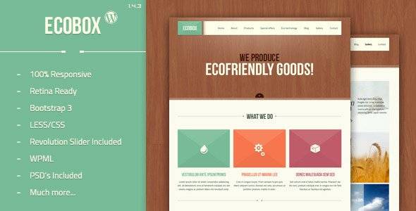 Ecobox - Responsive WordPress Theme