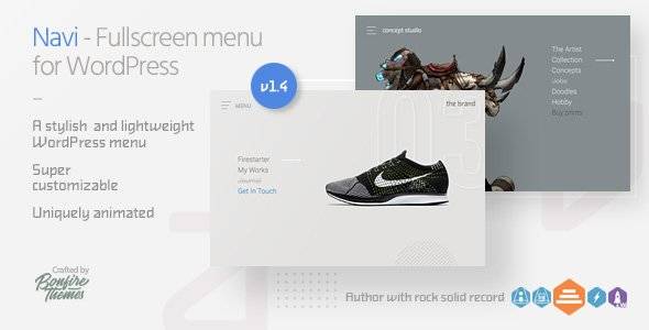 Navi: Fullscreen WordPress Menu