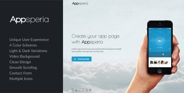 Appsperia - App Landing Page