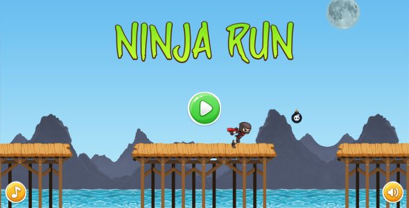 Ninja Run - HTML5 Mobile Game