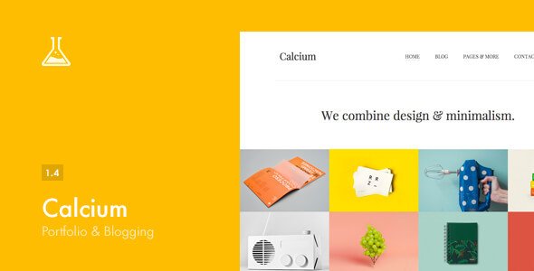 Calcium - Minimalist Portfolio & Blogging Theme