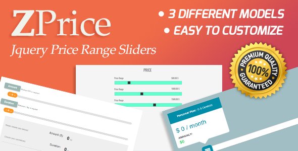 ZPrice - Jquery Price Range Sliders