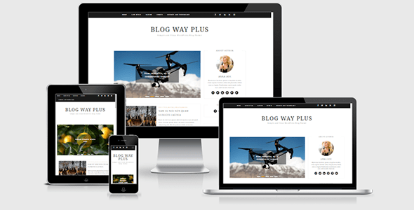 Blog Way Plus - Minimal WordPress Blog Theme