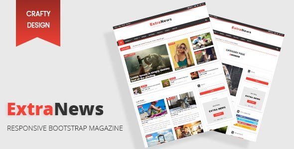 Grab 9+ October's 2017 FREE Premium items 9 Extra News - Responsive Bootstrap Template