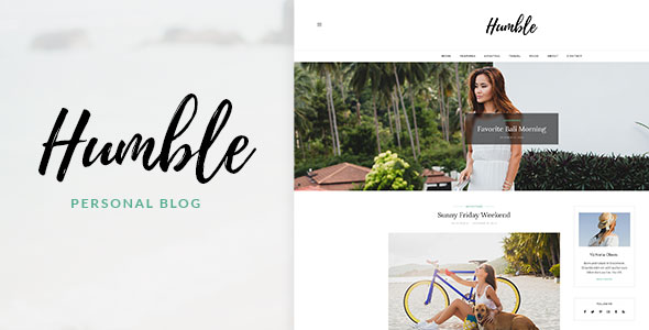 Humble - Modern Personal WordPress Blog Theme