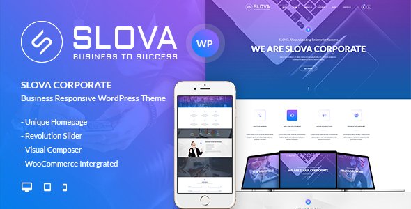 Grab 9+ October's 2017 FREE Premium items 3 Slova - Business Responsive WordPress Theme