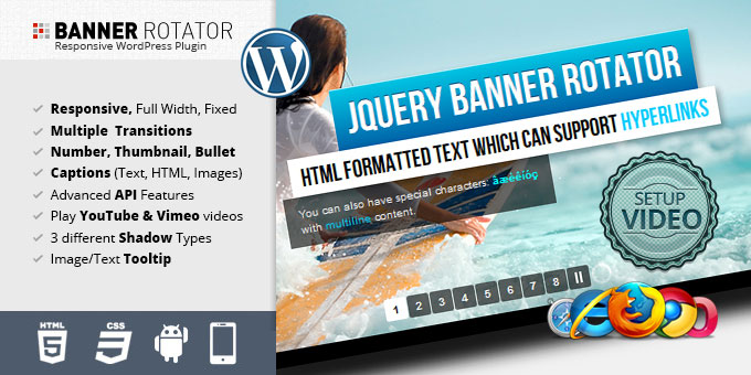jQuery Banner Rotator WordPress Plugin