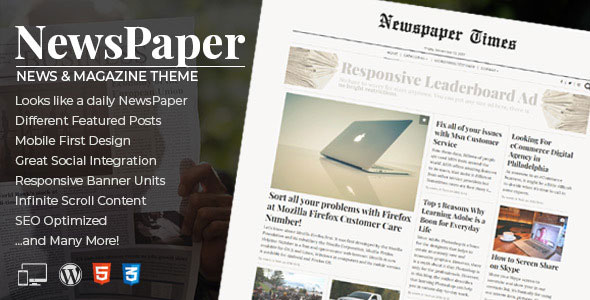 NewsPaper - News & Magazine WordPress Theme