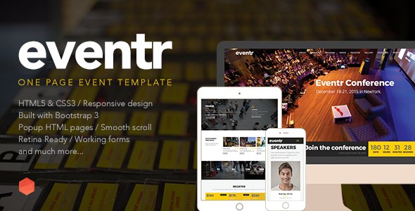 Eventr - One Page Event Template