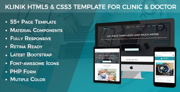 Klinik - HTML5 & CSS3 Responsive Template for Clinic, Doctor & Hospital