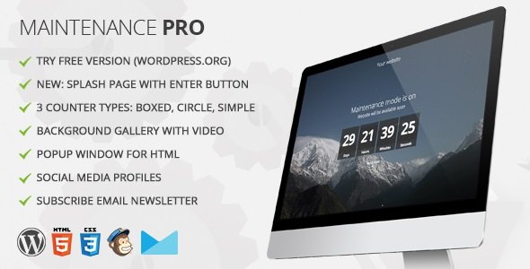 Maintenance PRO - WordPress plugin