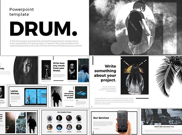 Drum Powerpoint Template