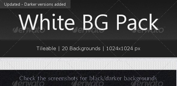 Tileable White Background Pack