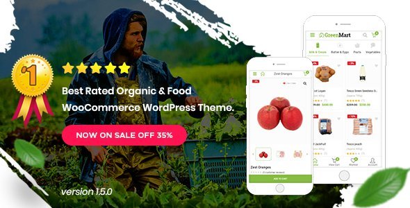 GreenMart – Organic & Food WooCommerce WordPress Theme