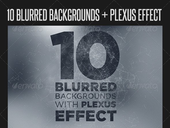 10 Blurred Backgrounds with Plexus Effect