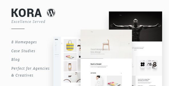 Kora - Portfolio, Agency WordPress Theme