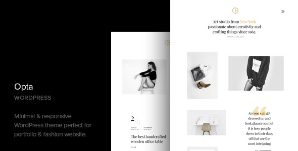 Opta - Minimal Portfolio and Photography WordPress Theme