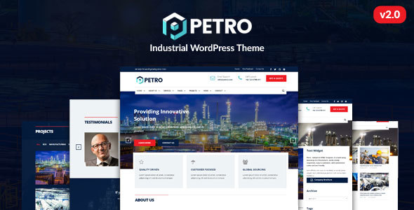 Petro - Industrial WordPress Theme