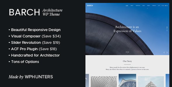 Barch - Architecture Portfolio WordPress Theme