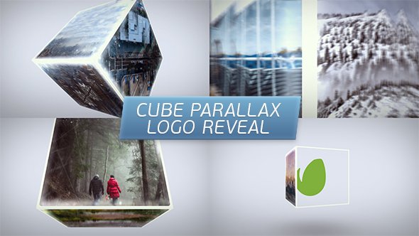 Cube Parallax Logo Reveal