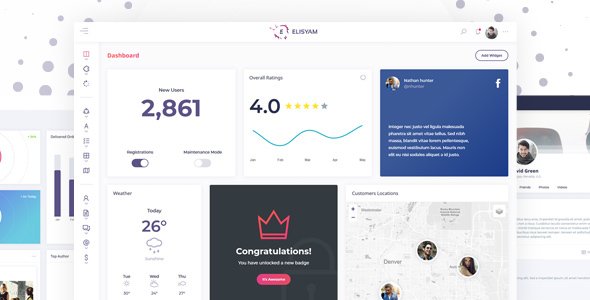 Elisyam - Web App & Admin Dashboard Template