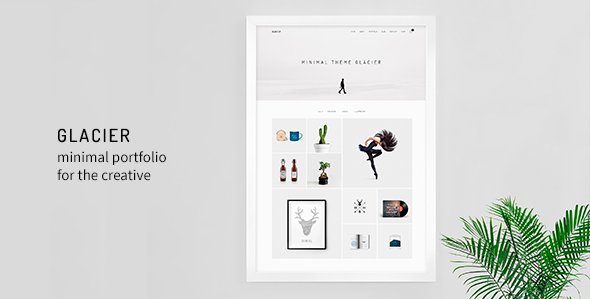 Glacier - Minimal WordPress Portfolio Theme