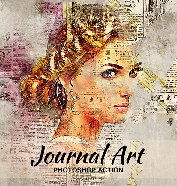 Journal Art Photoshop Action