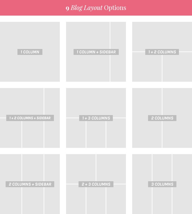 FRESH & FREE PREMIUM Web Elements in March 2019 6 9 blog layout options