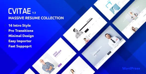 CVitae - Premium Responsive WordPress Resume