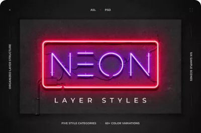 Neon Layer Styles